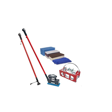 Bundle - Square Scrub Battery Doodle Scrub Deluxe with Driver Pads, an Xtreme Sponge & Extra Battery Handle (#SSEBG9DLXBAT2)